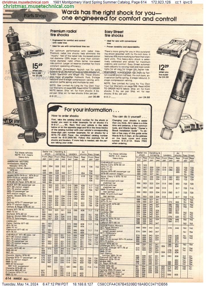 1981 Montgomery Ward Spring Summer Catalog, Page 614