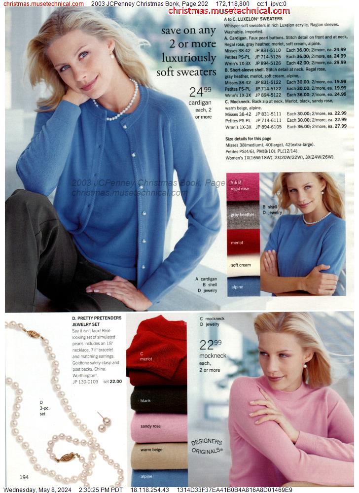 2003 JCPenney Christmas Book, Page 202