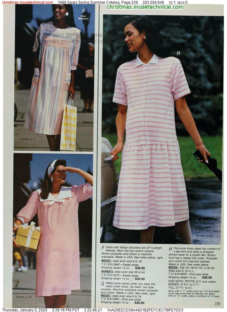 1988 Sears Spring Summer Catalog, Page 239