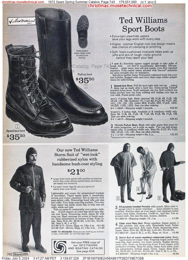 1972 Sears Spring Summer Catalog, Page 740