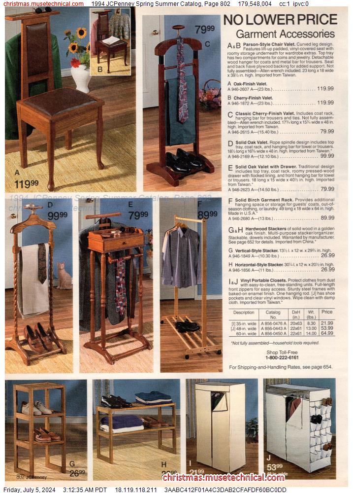 1994 JCPenney Spring Summer Catalog, Page 802