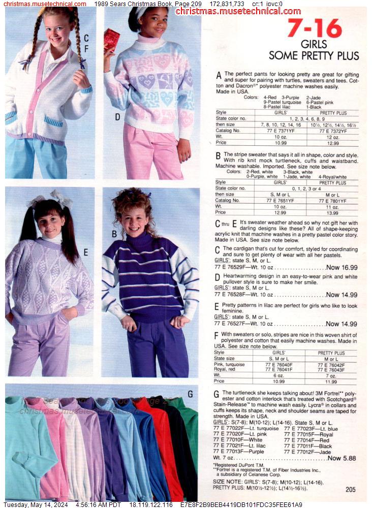 1989 Sears Christmas Book, Page 209
