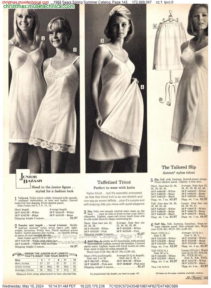 1968 Sears Spring Summer Catalog, Page 145