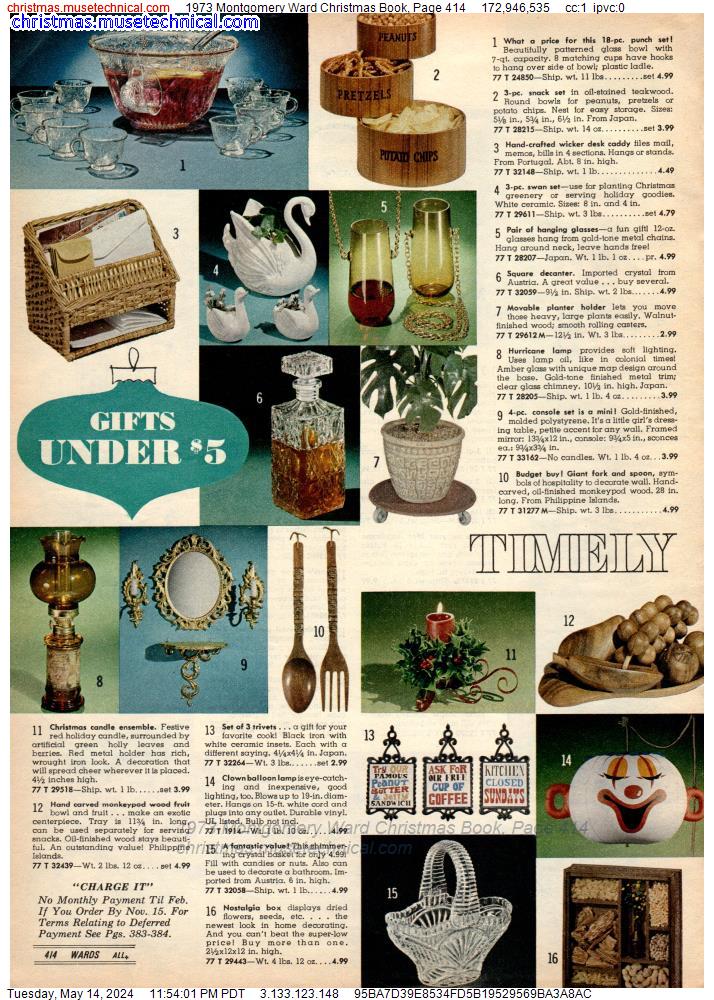 1973 Montgomery Ward Christmas Book, Page 414