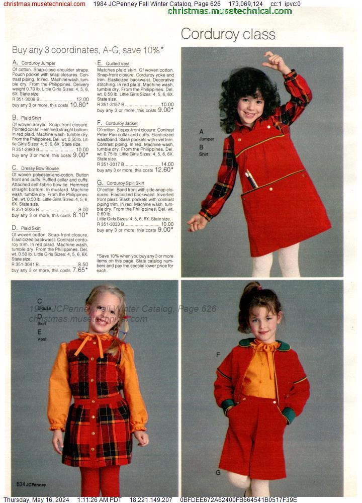 1984 JCPenney Fall Winter Catalog, Page 626