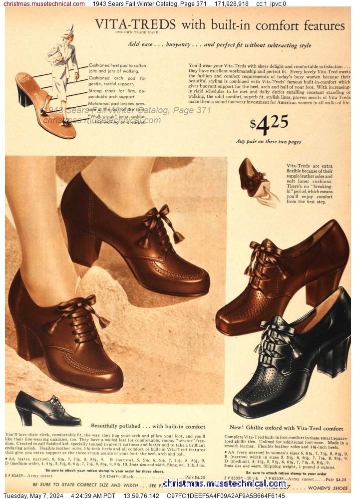 1943 Sears Fall Winter Catalog, Page 371