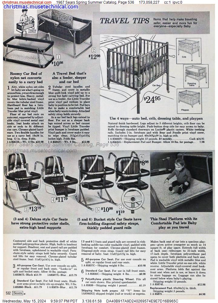 1967 Sears Spring Summer Catalog, Page 536