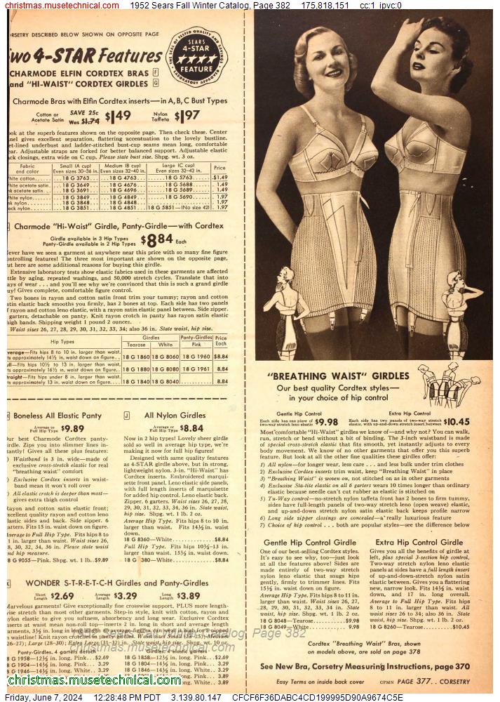 1952 Sears Fall Winter Catalog, Page 382