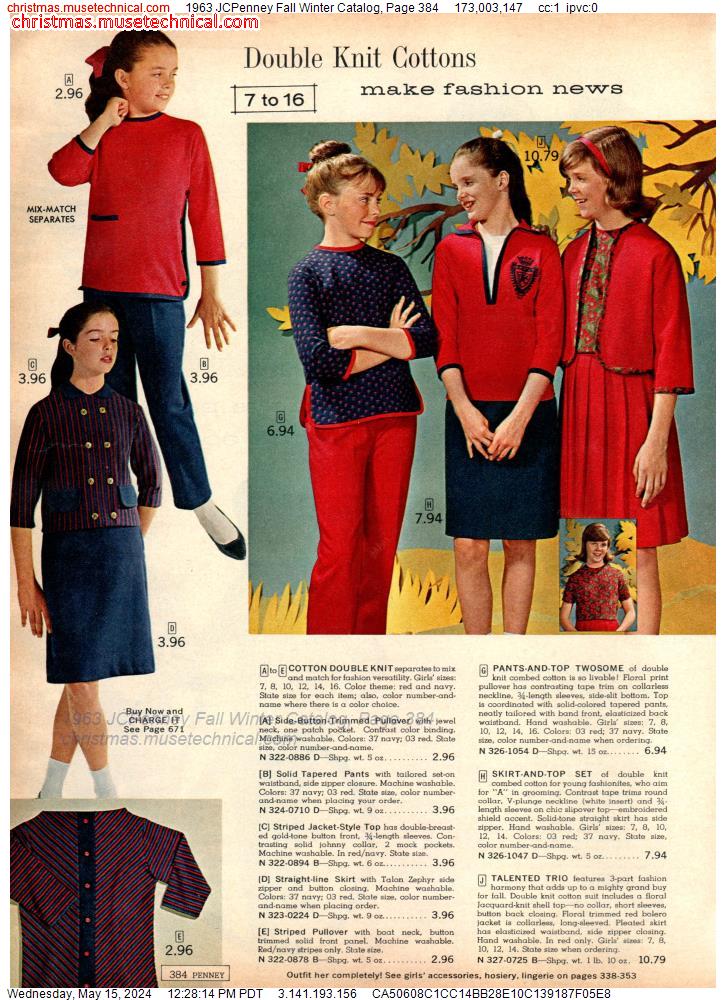 1963 JCPenney Fall Winter Catalog, Page 384