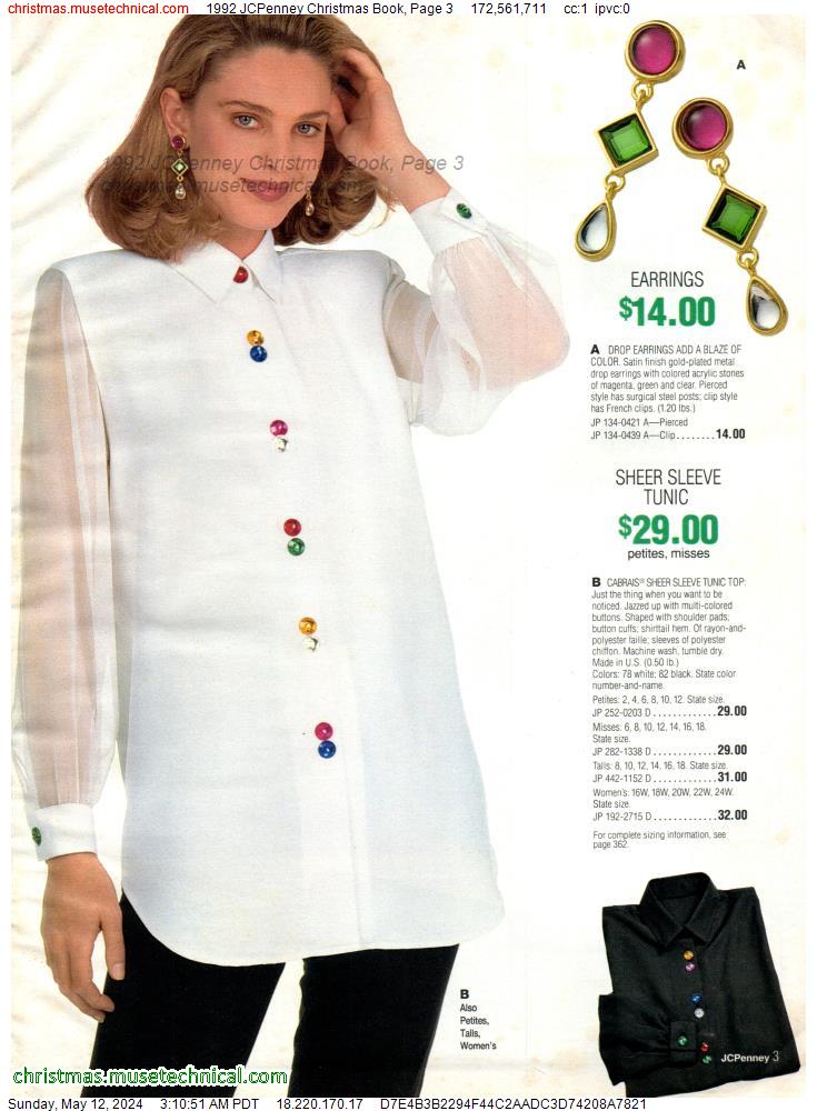 1992 JCPenney Christmas Book, Page 3