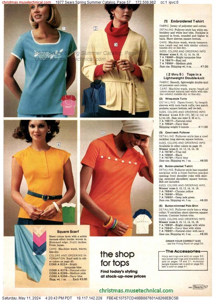 1977 Sears Spring Summer Catalog, Page 57