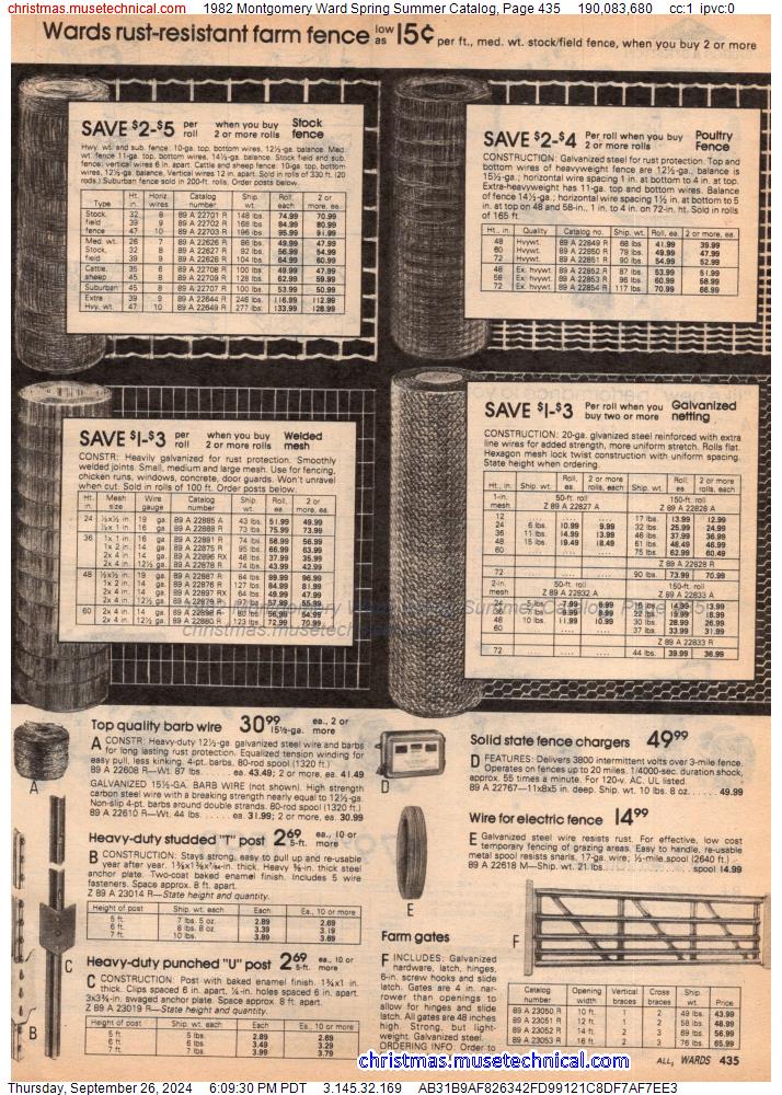 1982 Montgomery Ward Spring Summer Catalog, Page 435