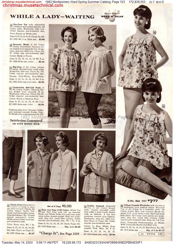 1962 Montgomery Ward Spring Summer Catalog, Page 123