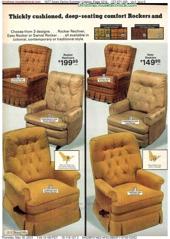 1977 Sears Spring Summer Catalog, Page 1214