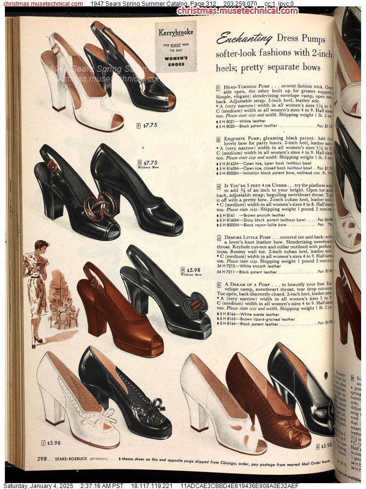 1947 Sears Spring Summer Catalog, Page 312