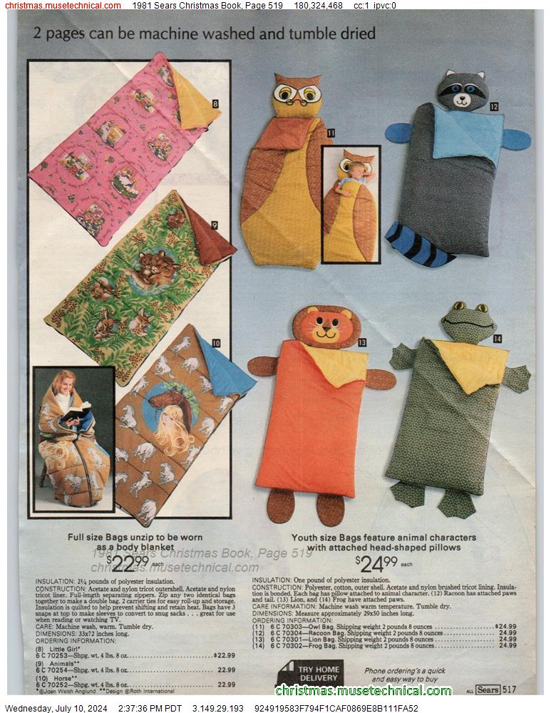 1981 Sears Christmas Book, Page 519