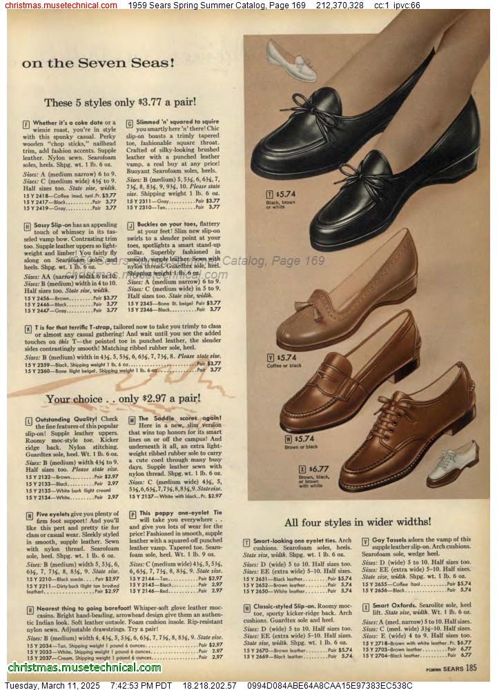 1959 Sears Spring Summer Catalog, Page 169