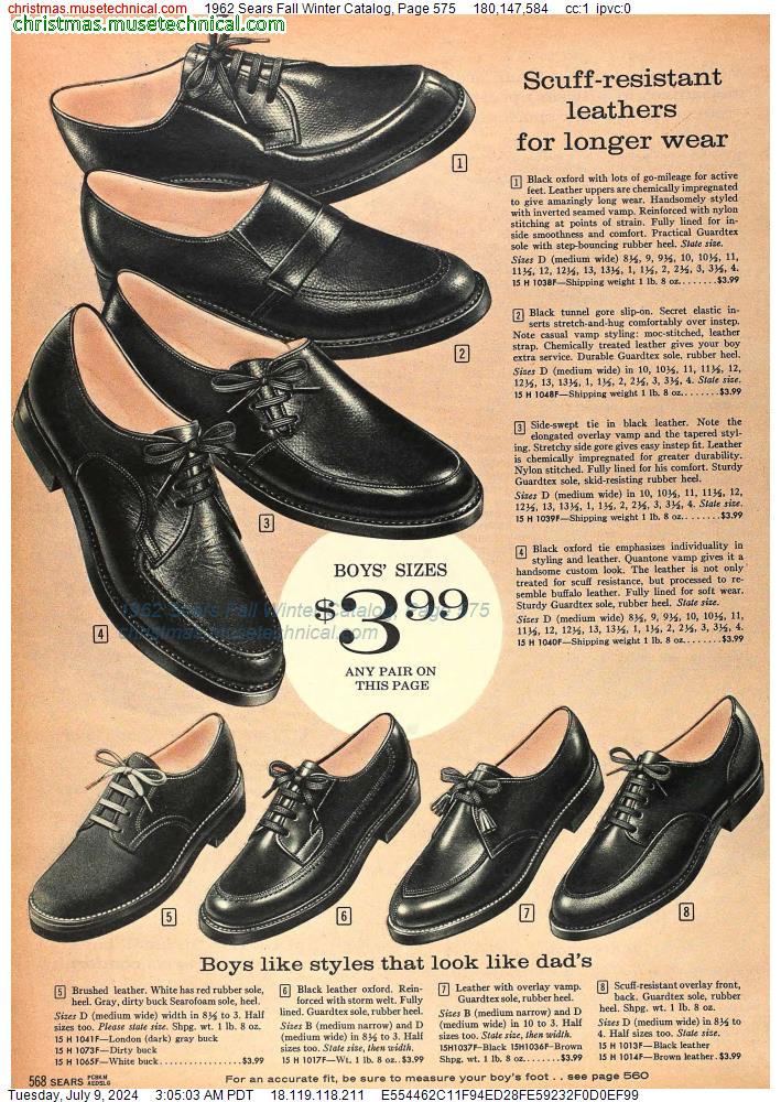 1962 Sears Fall Winter Catalog, Page 575