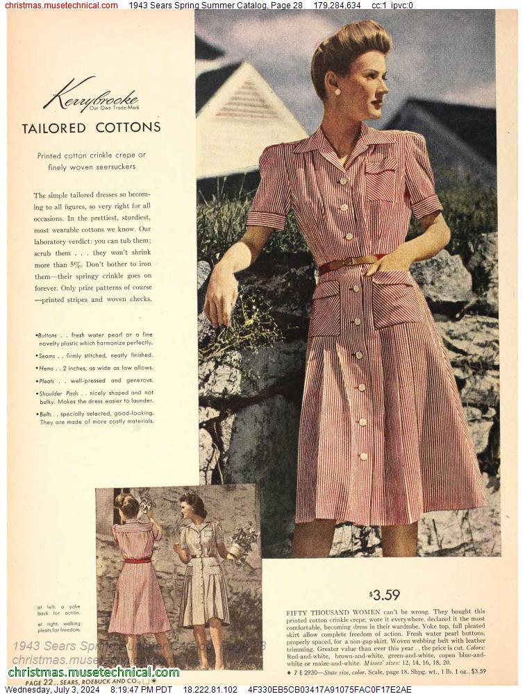 1943 Sears Spring Summer Catalog, Page 28
