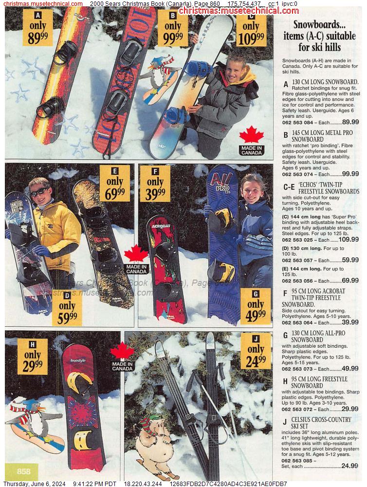 2000 Sears Christmas Book (Canada), Page 860