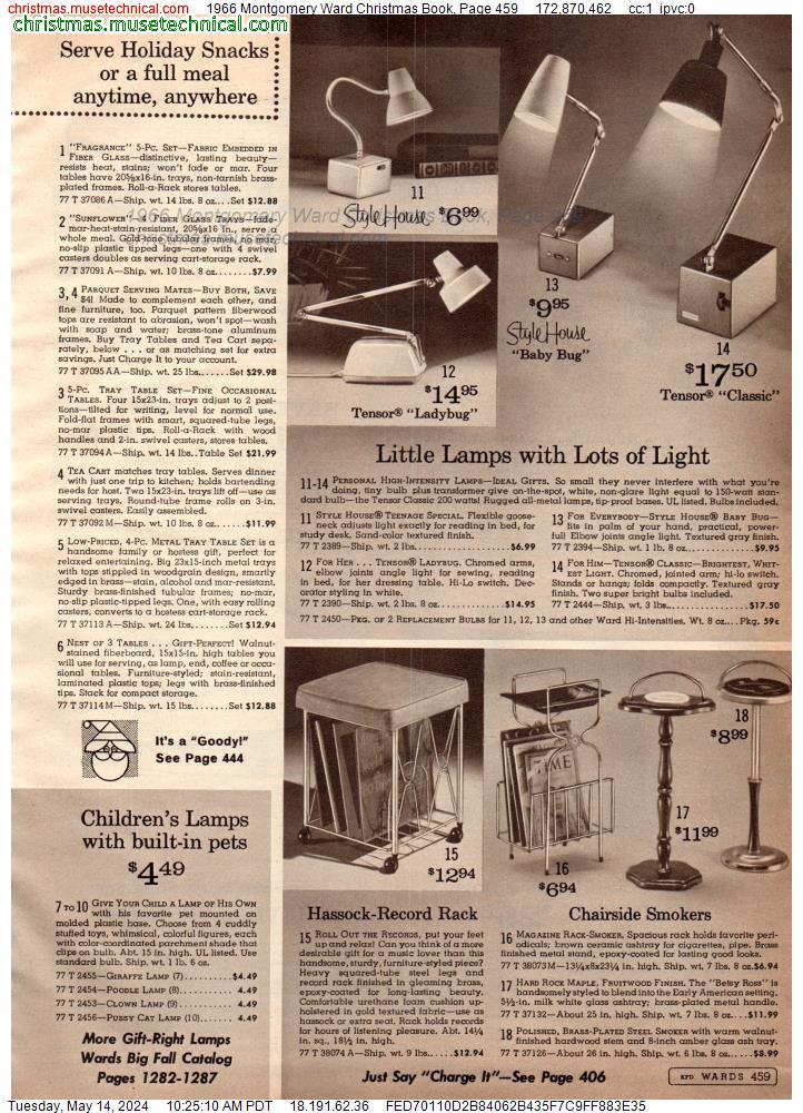 1966 Montgomery Ward Christmas Book, Page 459