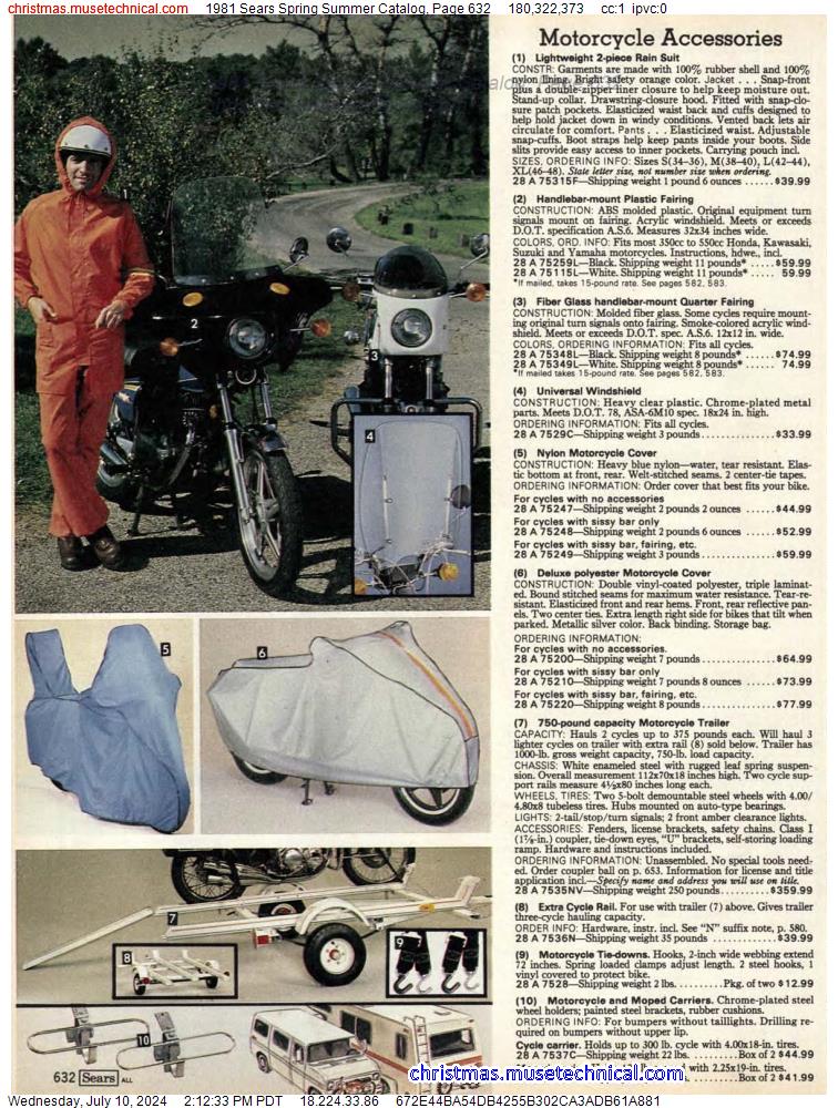 1981 Sears Spring Summer Catalog, Page 632