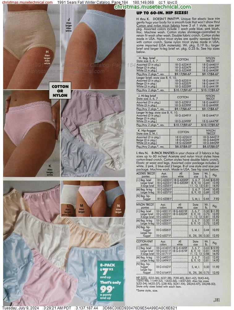 1991 Sears Fall Winter Catalog, Page 184