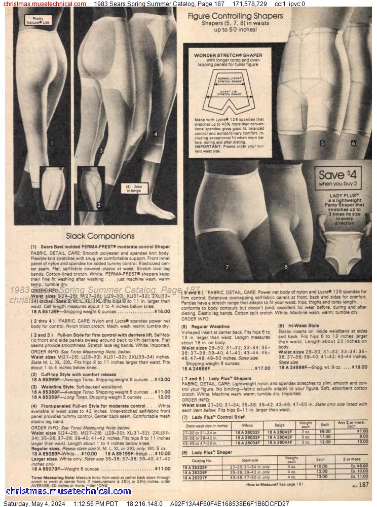 1983 Sears Spring Summer Catalog, Page 187