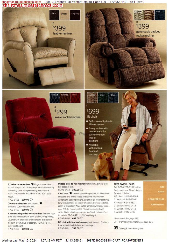 2003 JCPenney Fall Winter Catalog, Page 699