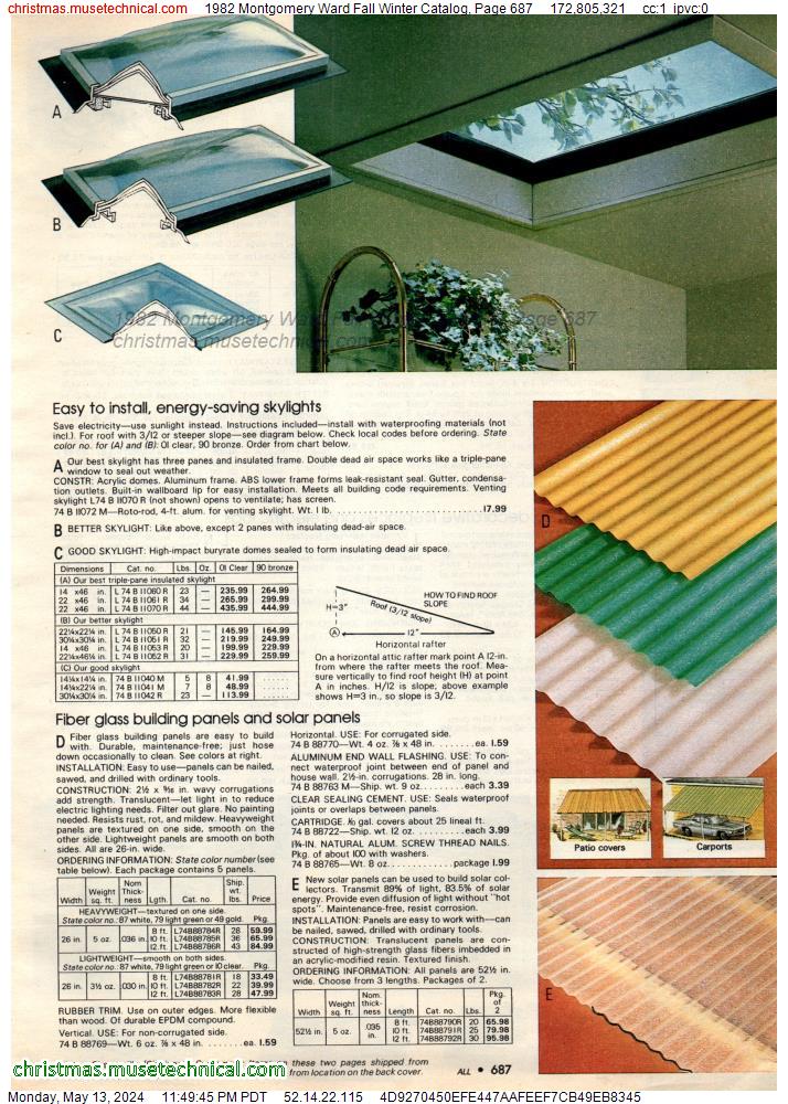 1982 Montgomery Ward Fall Winter Catalog, Page 687