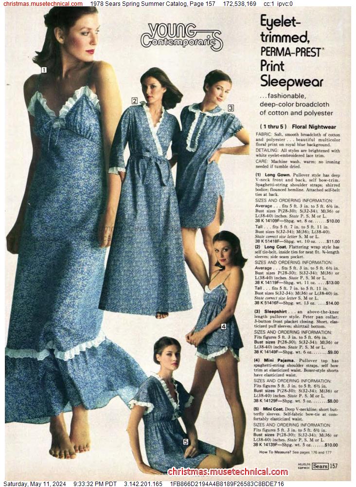 1978 Sears Spring Summer Catalog, Page 157