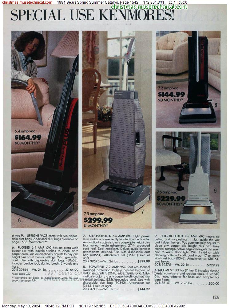 1991 Sears Spring Summer Catalog, Page 1542