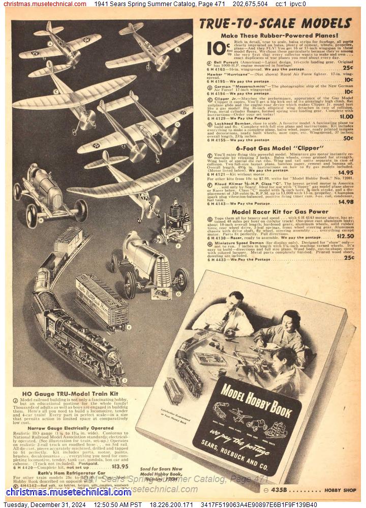 1941 Sears Spring Summer Catalog, Page 471