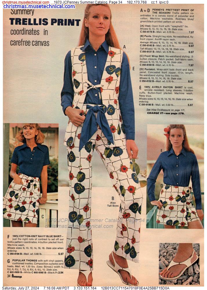 1970 JCPenney Summer Catalog, Page 34