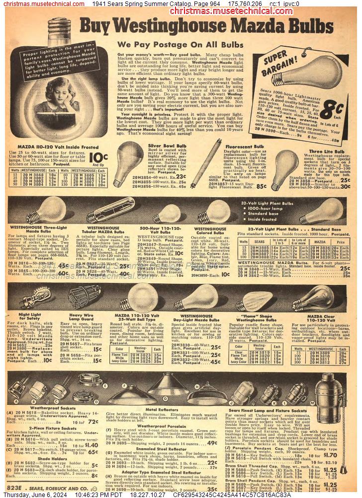 1941 Sears Spring Summer Catalog, Page 964