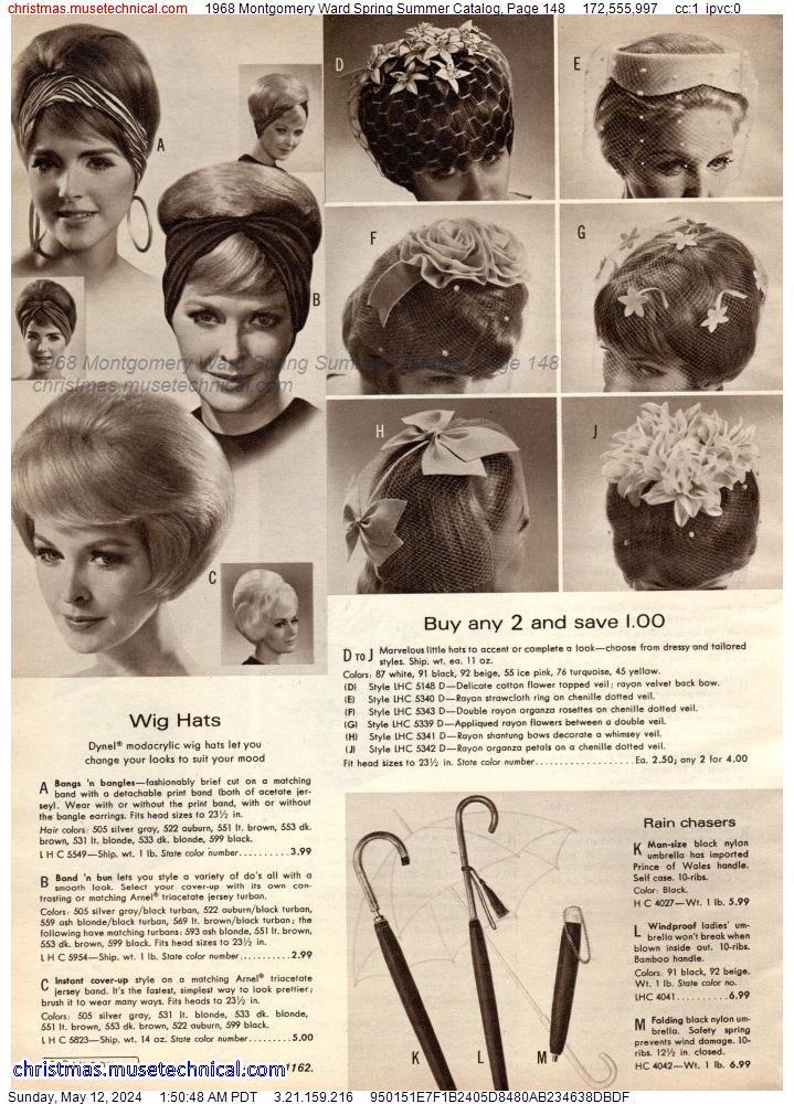 1968 Montgomery Ward Spring Summer Catalog, Page 148