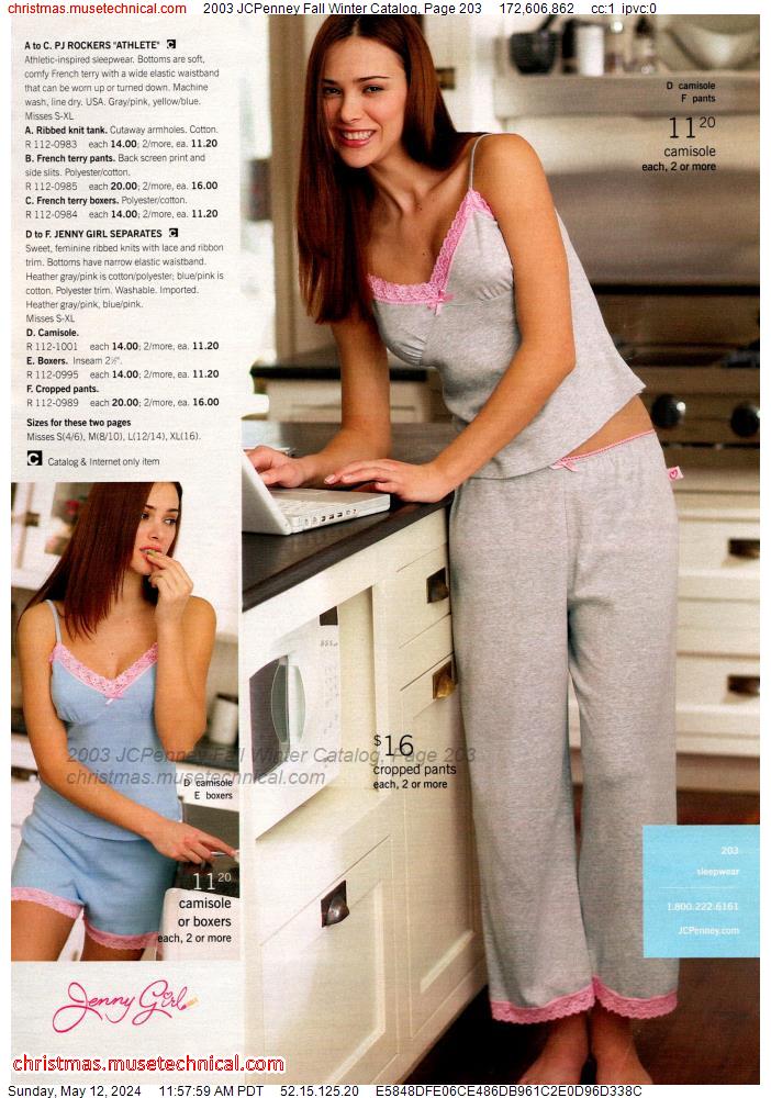2003 JCPenney Fall Winter Catalog, Page 203