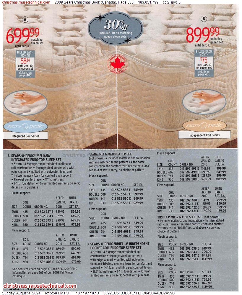 2009 Sears Christmas Book (Canada), Page 536