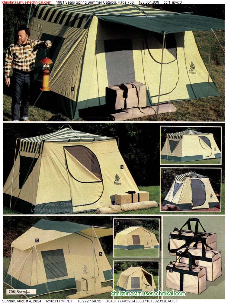 1981 Sears Spring Summer Catalog, Page 706