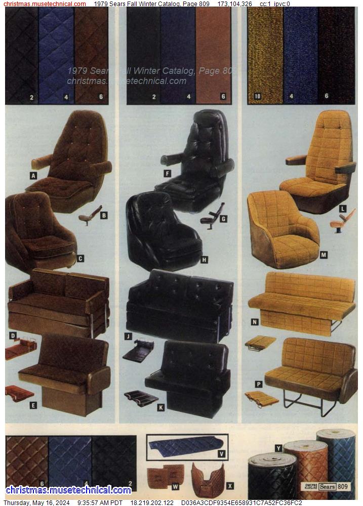 1979 Sears Fall Winter Catalog, Page 809