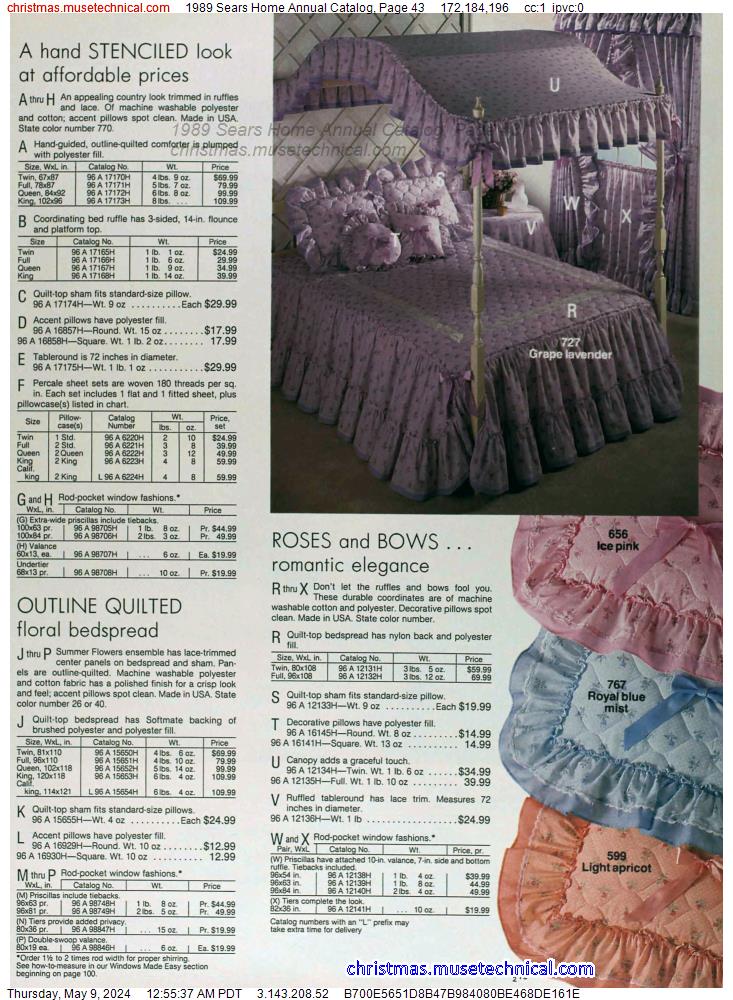 1989 Sears Home Annual Catalog, Page 43