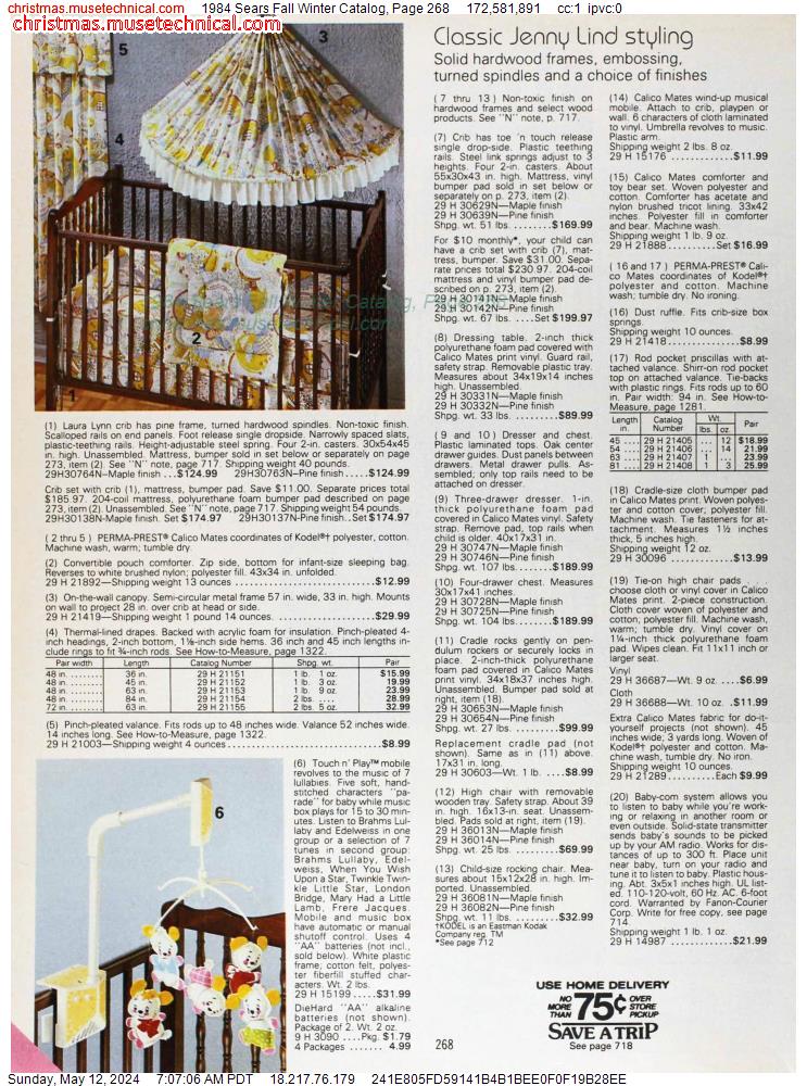 1984 Sears Fall Winter Catalog, Page 268