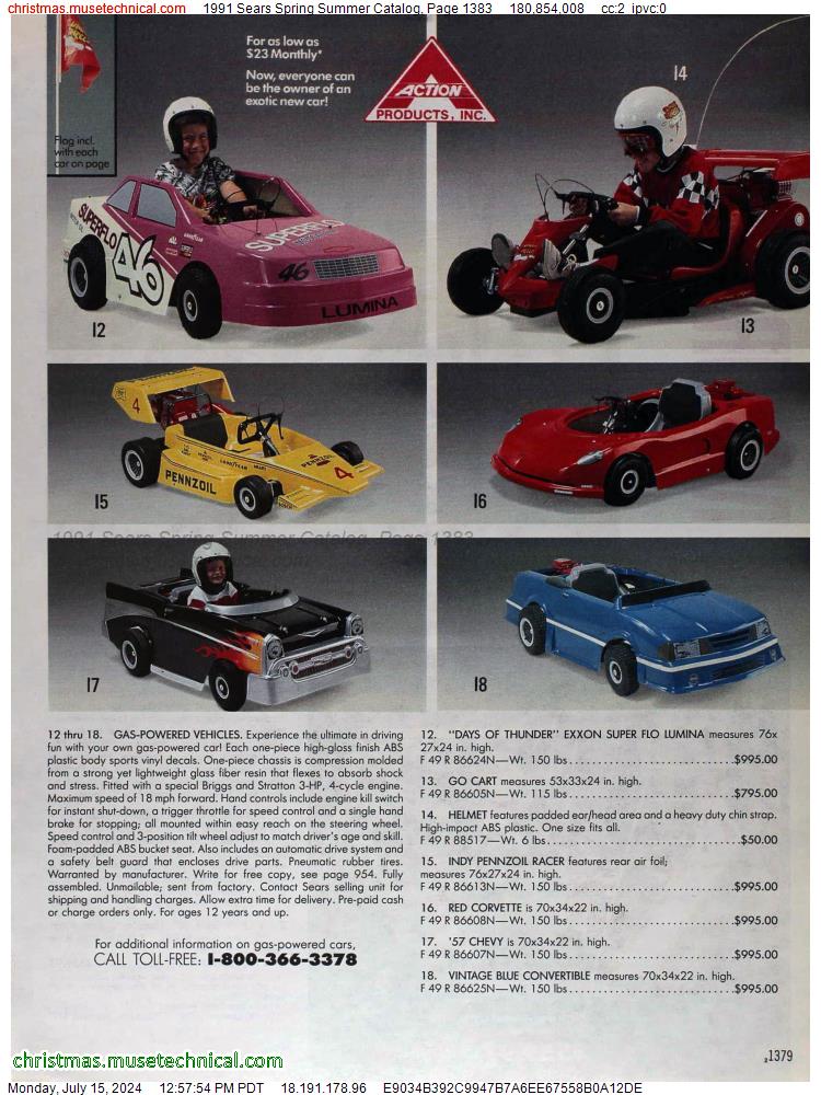 1991 Sears Spring Summer Catalog, Page 1383