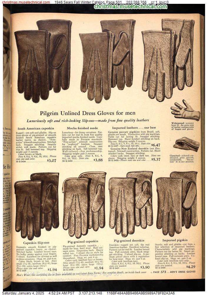 1946 Sears Fall Winter Catalog, Page 501