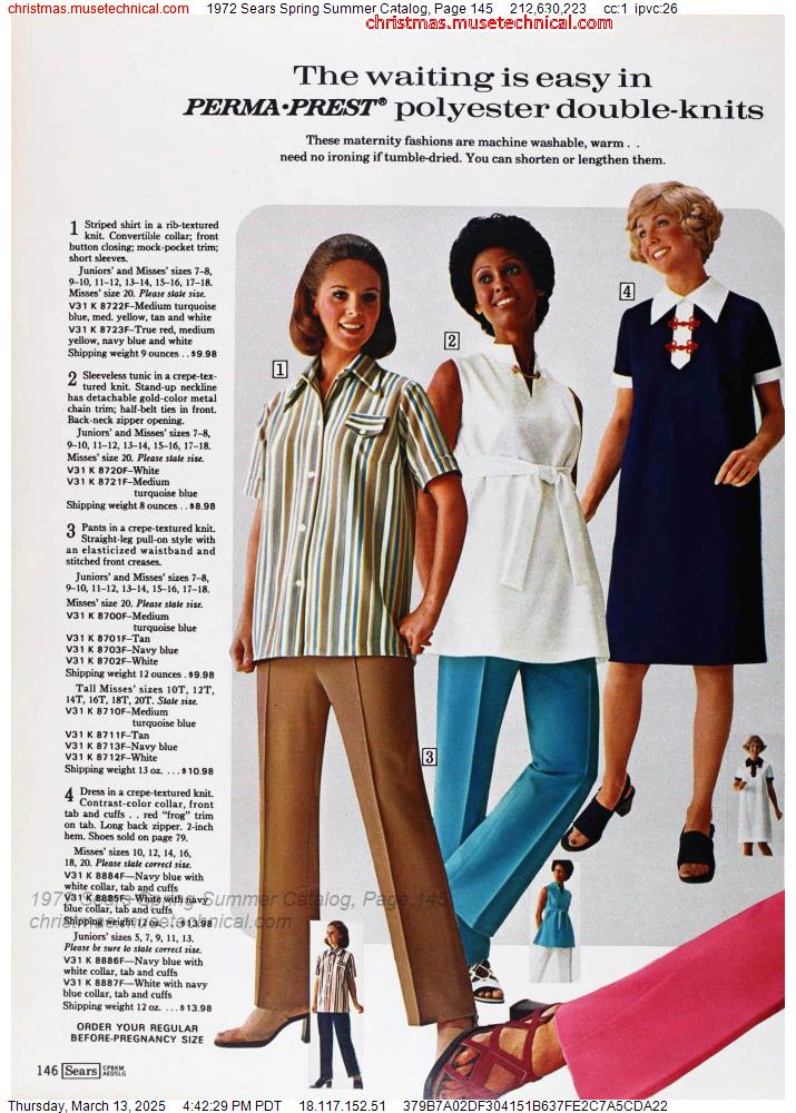 1972 Sears Spring Summer Catalog, Page 145