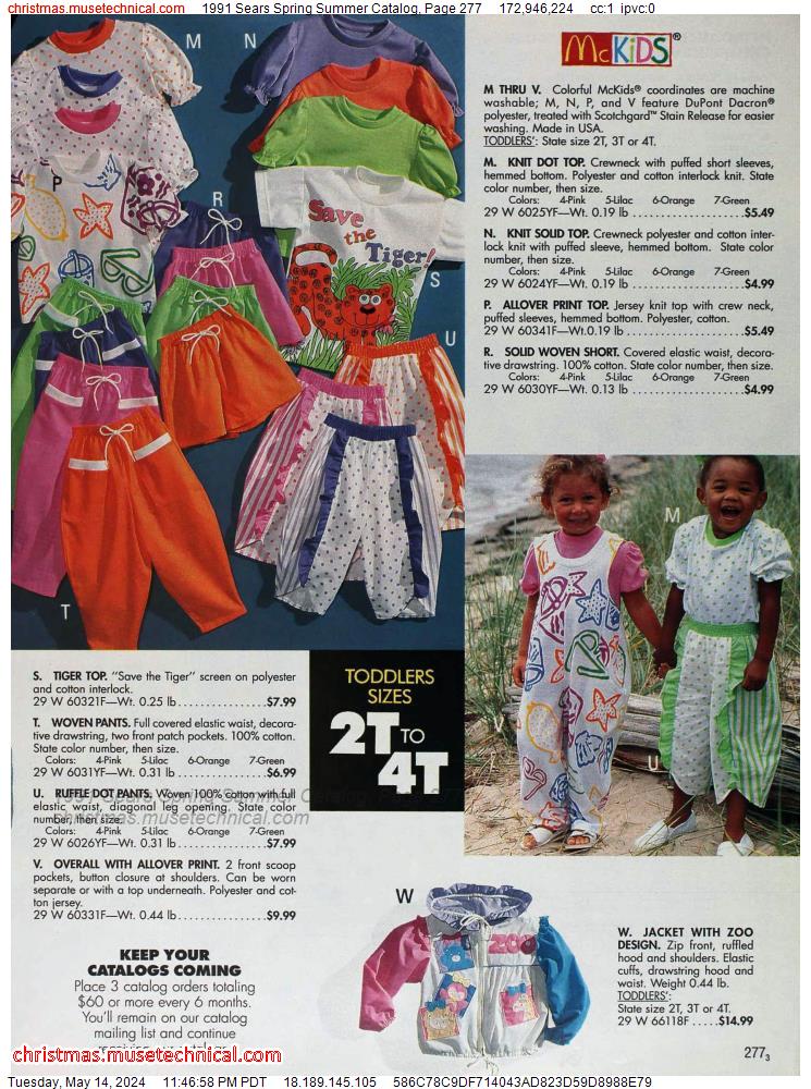 1991 Sears Spring Summer Catalog, Page 277