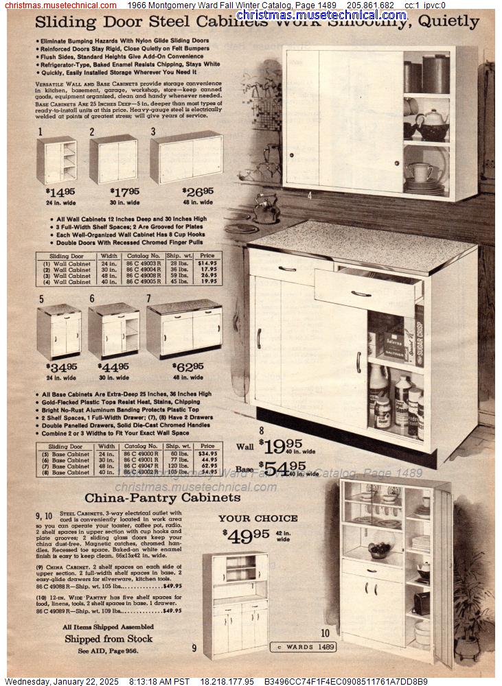 1966 Montgomery Ward Fall Winter Catalog, Page 1489