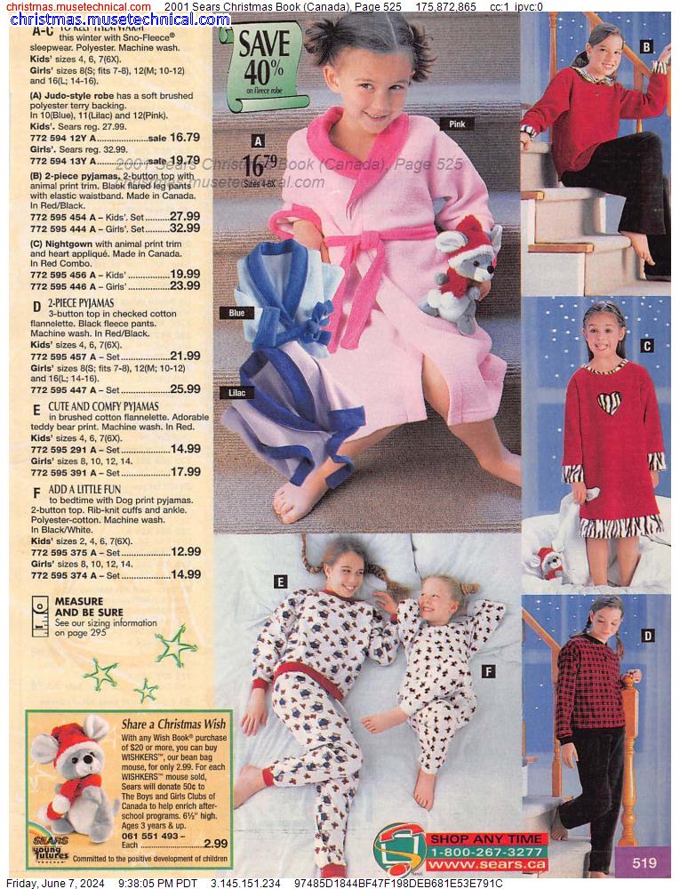 2001 Sears Christmas Book (Canada), Page 525