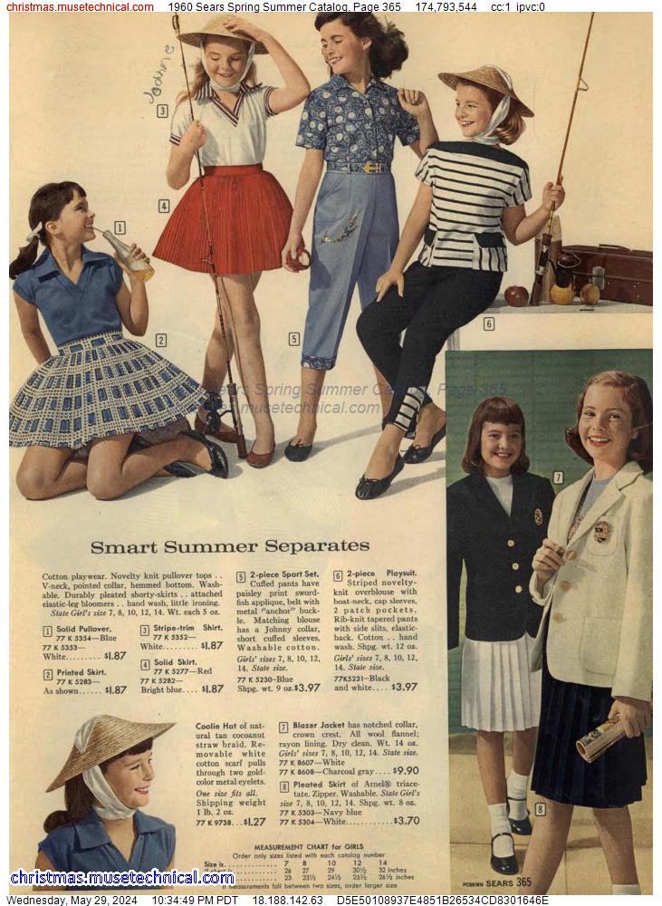1960 Sears Spring Summer Catalog, Page 365