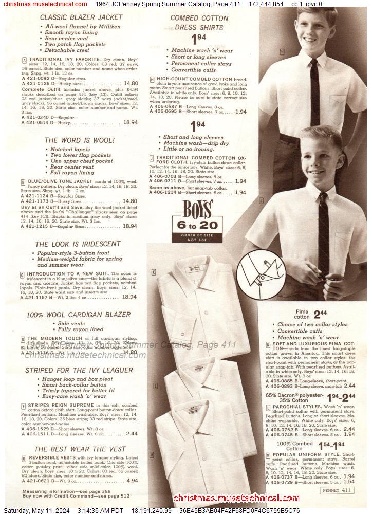 1964 JCPenney Spring Summer Catalog, Page 411